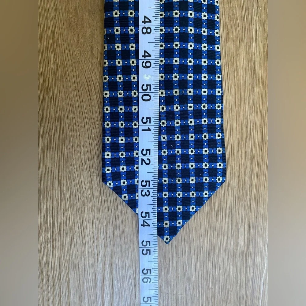 Polo by Ralph Lauren Blue Geometric Tie